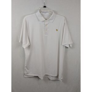 B. Draddy Sport Embroidered Polo Shirt White Men's Size Large